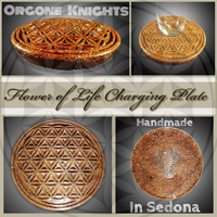 7” Flower of Life Copper Charging Plate