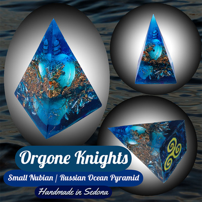 Ocean Nubian/ Russian Pyramid - Orgonite Home Protection